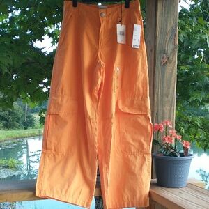 NWT Urban Outfitters BDG Cargo Pants Size 4 Peachy Orange